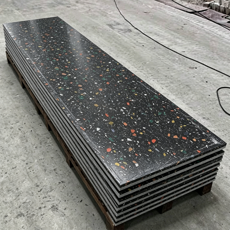 MM826 High-Pressure Forming of Colored Granular Countertop Solid Surface Panels is Suitable for Acrylic Panels in Projects